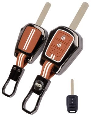 Honda City Amaze WRV 2 Button Brown Key Cover