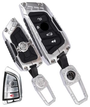 BMW X1 X3 X5 4 Button Metal Key Cover - Transformer Armor Series