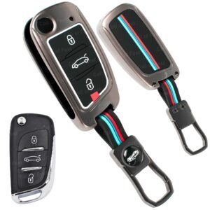 MG Gloster 3 Button Key Cover - Metal Silicon