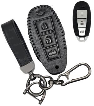 Maruti Suzuki Ertiga Ciaz 3 Button Key Cover - Handmade Leather Cover