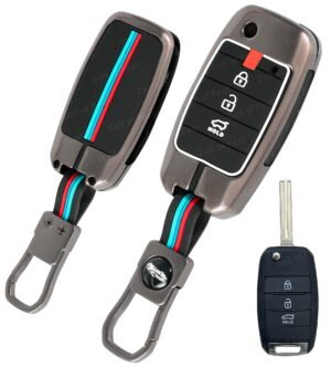 Kia Seltos Sonet Carens 3 Button Key Cover