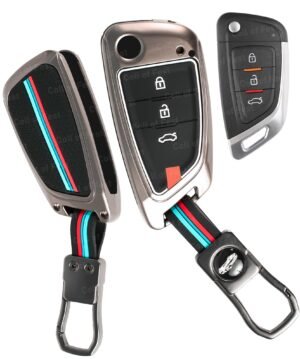 MG MG4 EV 3 Button Key Cover - Metal Silicon