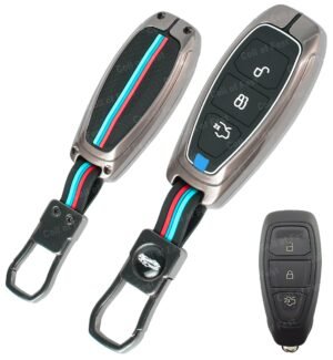 Ford EcoSport Premium 3 Button Metal Key Cover