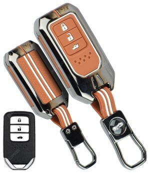 Honda BRV WRV CRV 3 Button Black Chrome Key Cover